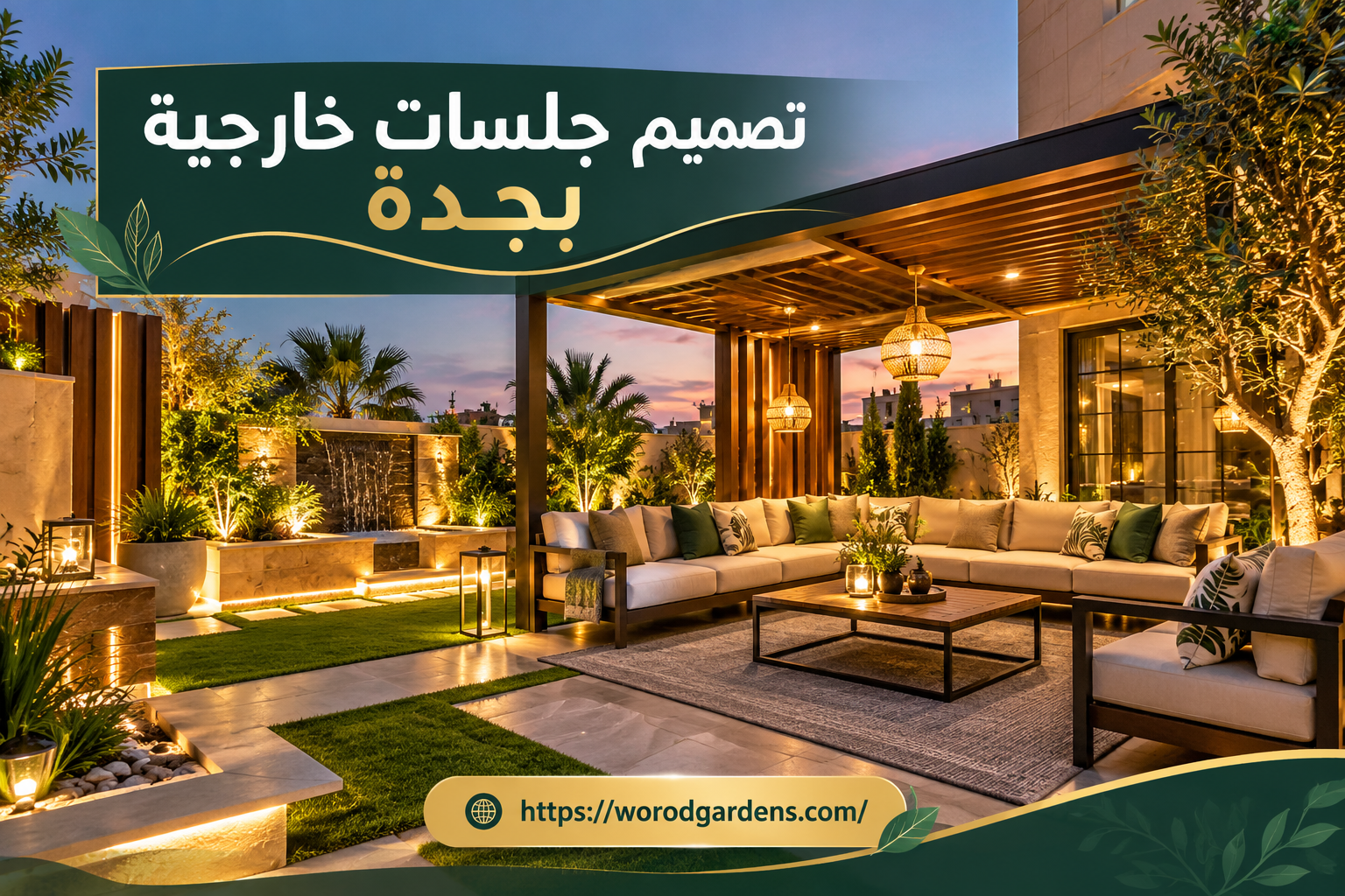 تصميم جلسات خارجية بجدة
